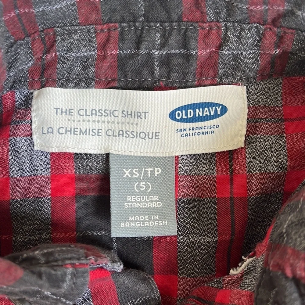 Old Navy Boys Long Sleeve Button Down Shirt Size XS (5)